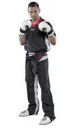 Kickboxuniform TopTen PQ-Mesh, schwarz/weiß